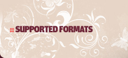 Supported formats